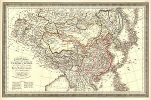 'Carte Generale De L'Empire Chinois' par L.Vivien - engraved by Giraldon-Bovinet and published in Vivien's Atlas Universel, Paris, 1826.