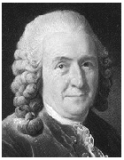 A mezzotint of Carl Linnaeus based on
the original painting by A. Rosen.